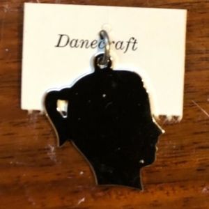 Sterling Silver GIRL'S HEAD Charm